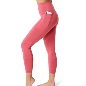 Sweaty Betty Super Sculpt 7/8 Yoga Leggings in Camellia Pink